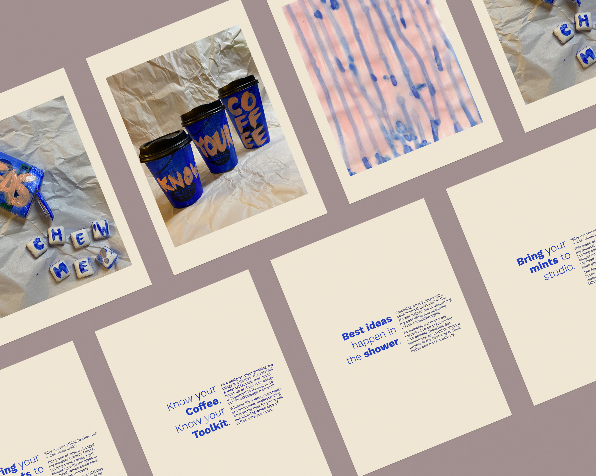 Mockup of Reflective Cards