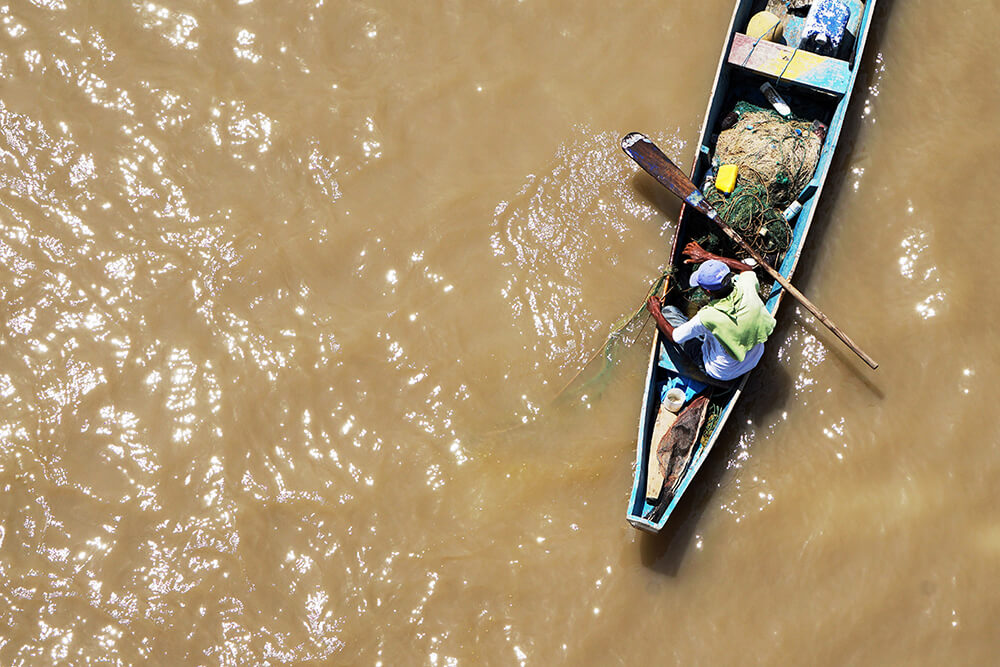 a fisherman in ecuador