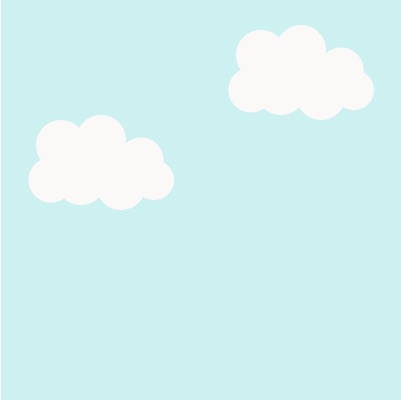 process image of two clouds