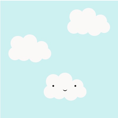 process image of a smiling cloud