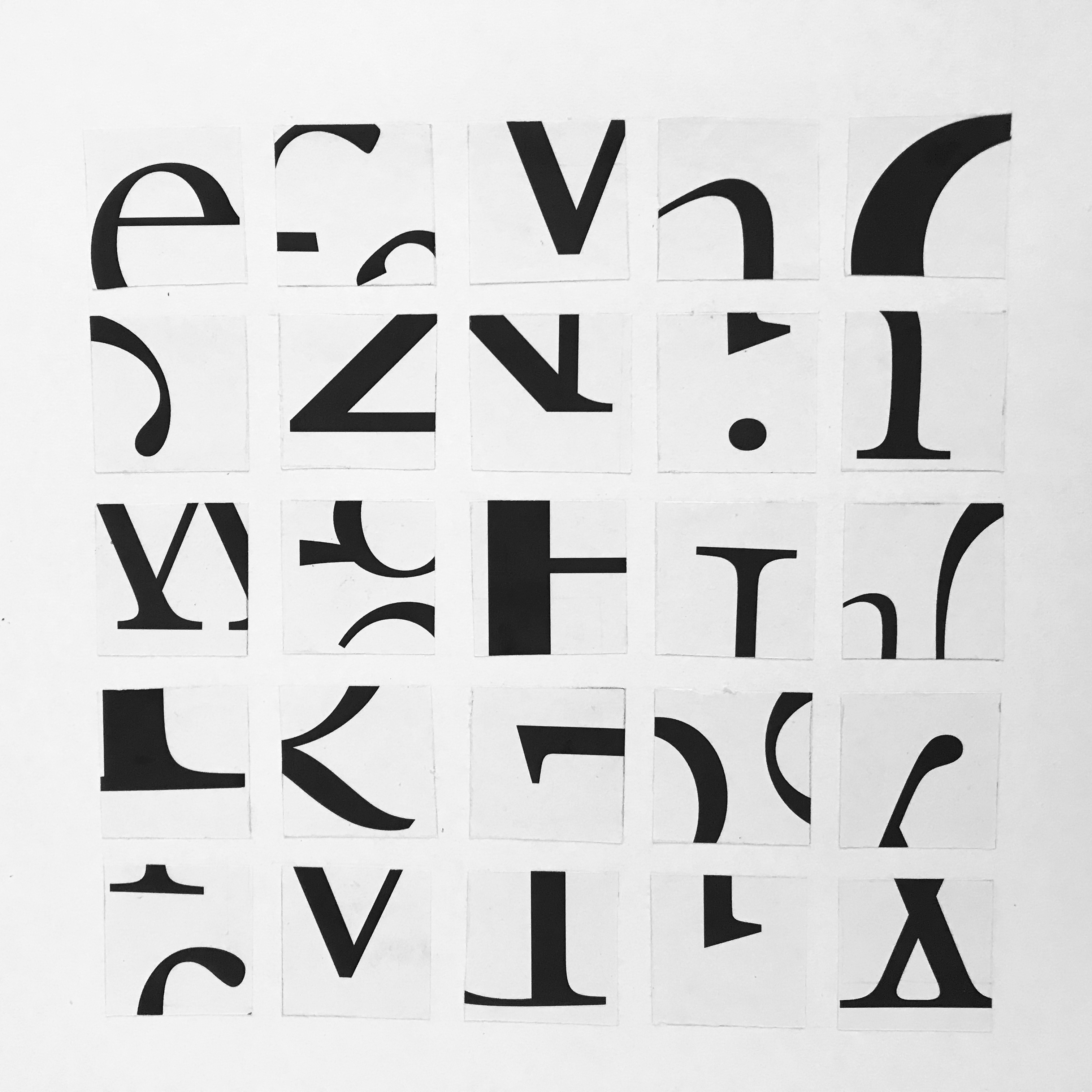 image of serif letterwork