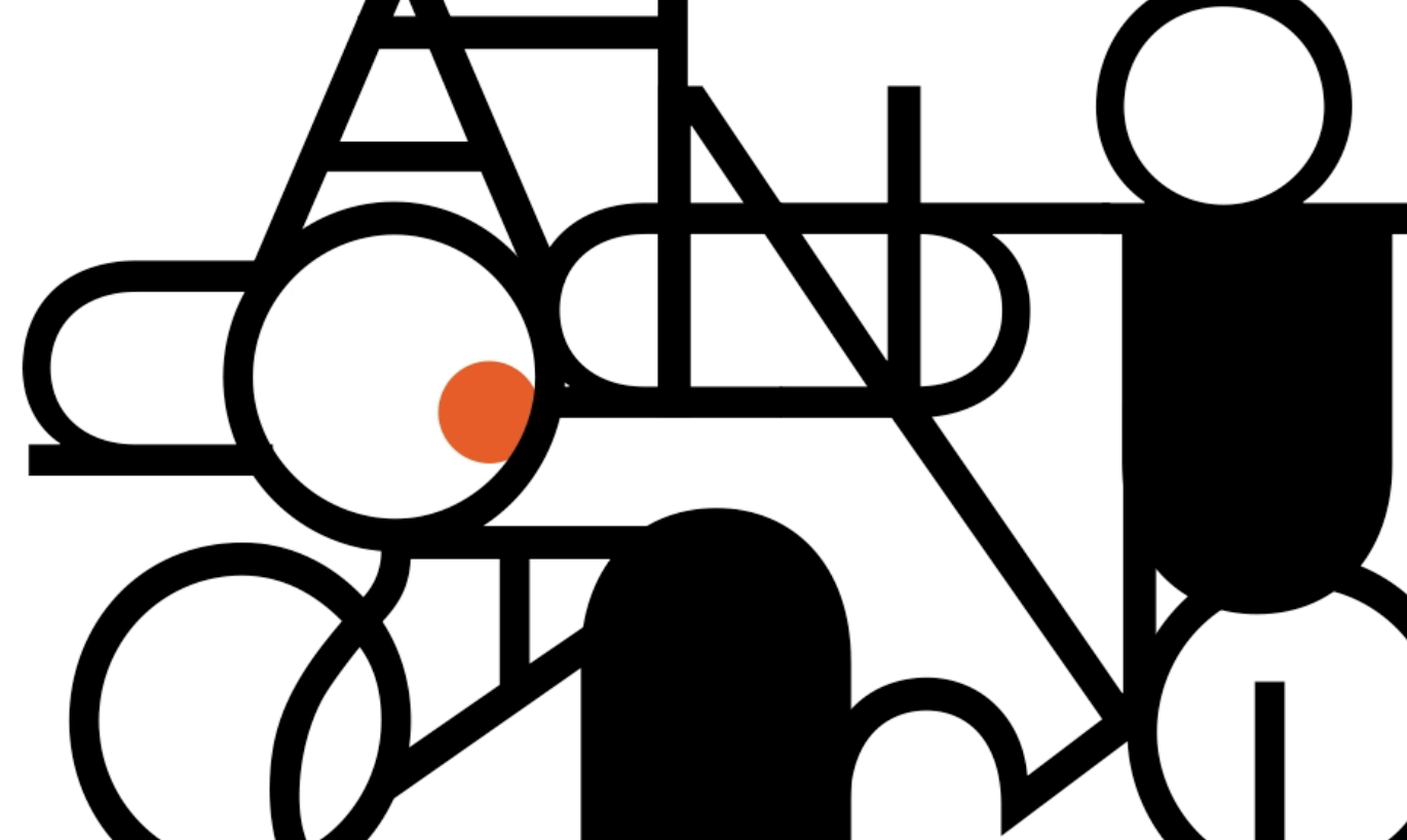 Image of Avant Garde shapes to form image. This image links to animation of type motion of avante garde.