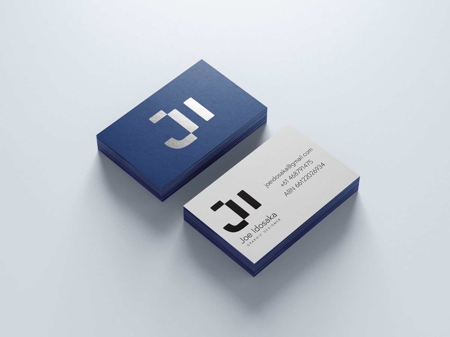 logo on business card mockup