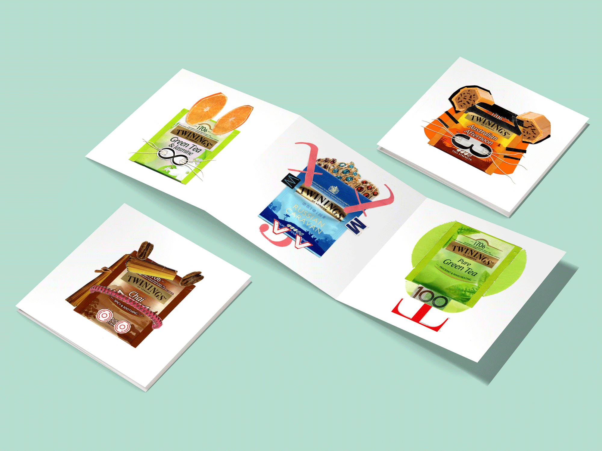 zodiac collage trifold