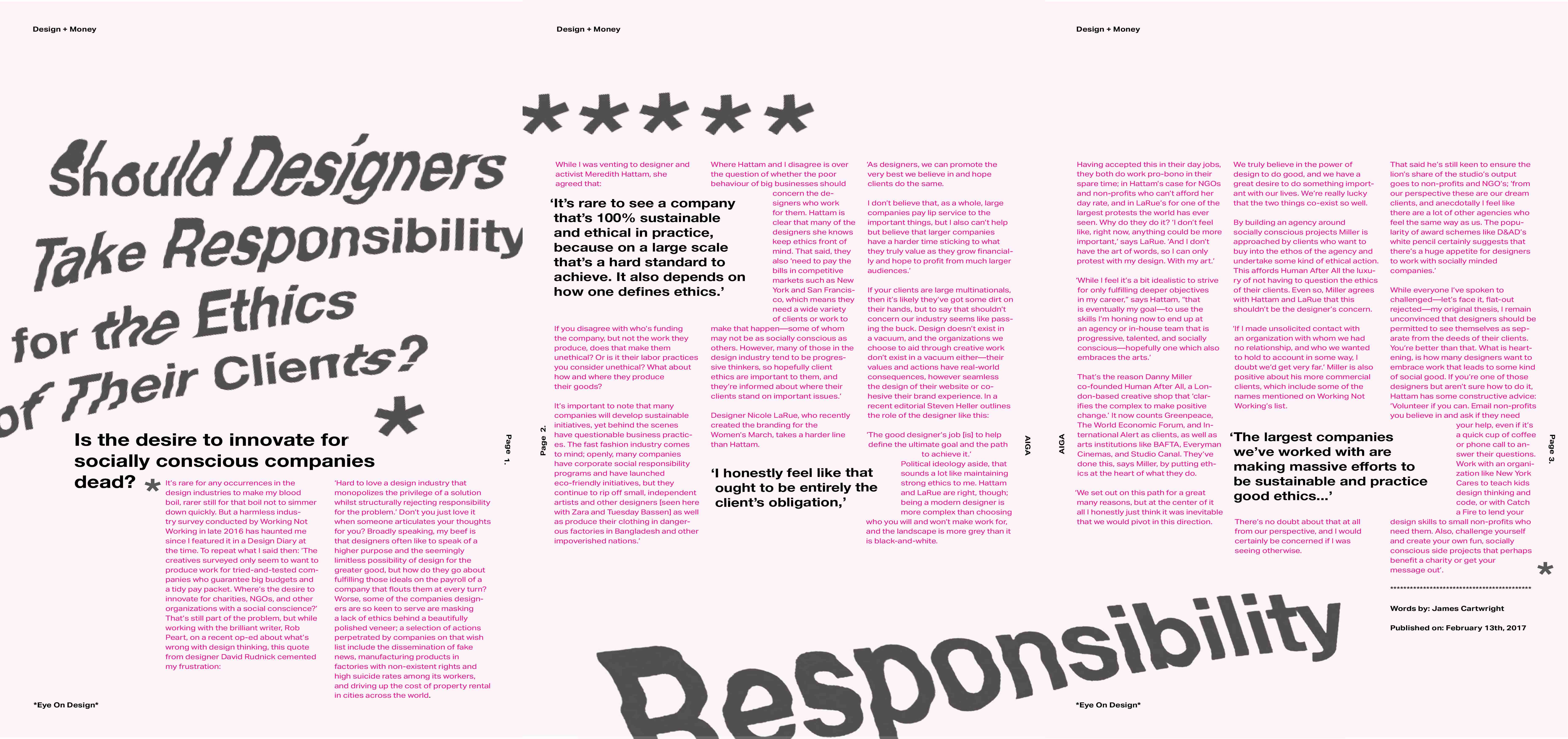 Typography- Meaning by Layout