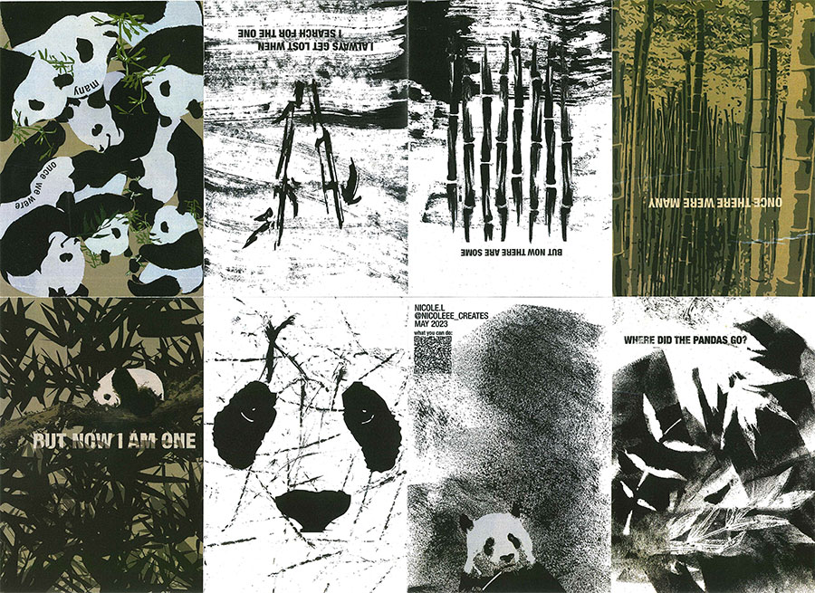 Image of iterative zine imposition designs