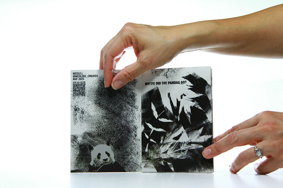 Image of front and back page of the zine