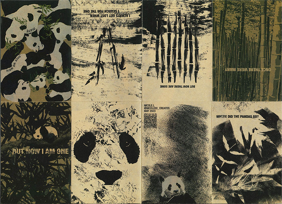 Image of iterative zine imposition designs