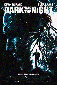 A horror film poster showing a man's side profile.
