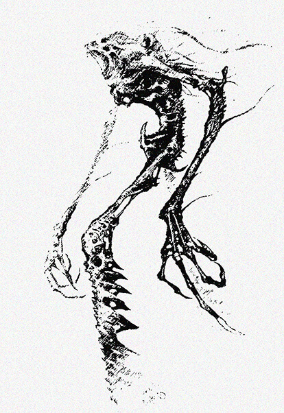 An artist rendition of the wendigo.